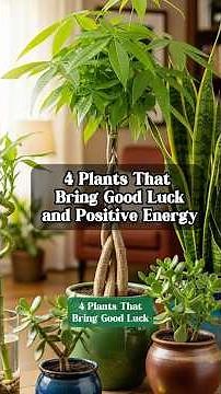 4 Plants That Bring Good Luck and Positive Energy in your HOME.