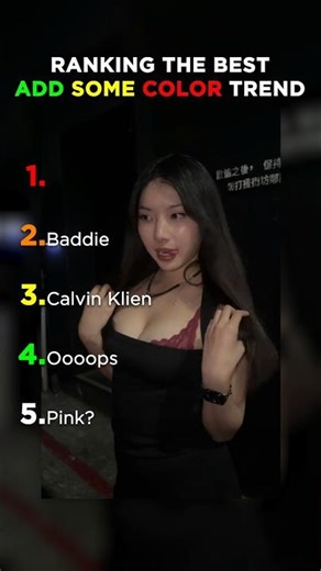 Ranking the best Add Some Color trend #ranking