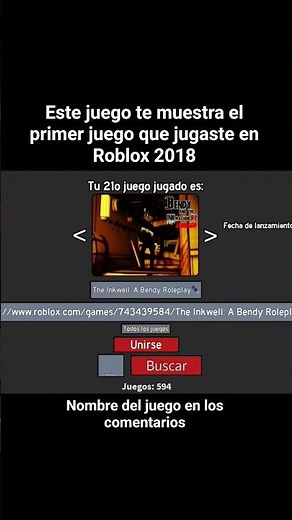 Juego de Roblox para saber cual fue el primer juego al que te jugaste 🤯 #roblox #nostalgia