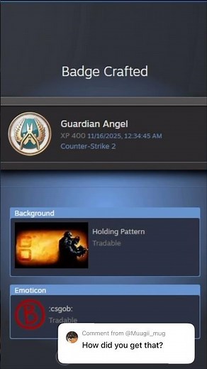 and that’s How to craft Badges in Steam:) #cs2 #steam
