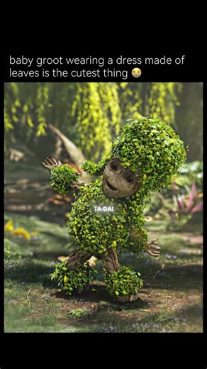 Memes | Movies Account on Instagram: "baby groot wearing a dress made of leaves is the cutest thing 😭 Credit: parker89327 🎥: “I Am Groot” is a 2022 series of animated shorts from Marvel Studios that follows the charming misadventures of Baby Groot (voiced by Vin Diesel) as he grows up and gets into trouble across the galaxy, far from the watchful eyes of the other Guardians. Each short presents a standalone vignette, showcasing Groot’s curious and often mischievous nature. In these brief episo