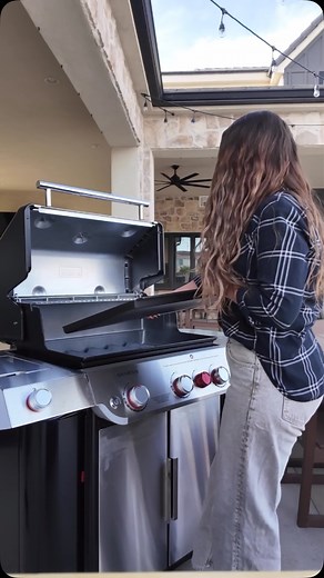 Weber Grills on Instagram: "Grates out, griddle in.  Turn your gas grill into a griddle in seconds with the Rust-Resistant Griddle Insert. Get yours today and save $50 through the link in our bio!"
