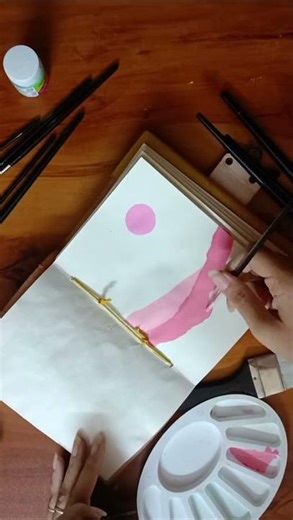 Abstract Pastel Painting Tutorial 🎨 | Easy Acrylic Art for Beginners #shorts