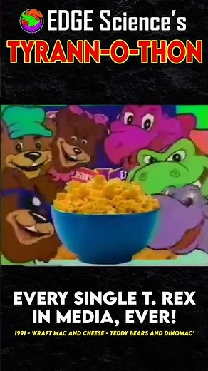 Every Trex In Media, Ever! - 1991 - 'Kraft Mac and Cheese - Teddy Bears and Dinomac' | Tyrann-O-Thon