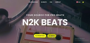 Music Website prototype