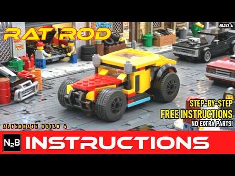 💀 EPIC RAT ROD - LEGO 60453 Lifeguard Beach Rescue Truck ALT. BUILD 4 Step-by-Step FREE Instructions