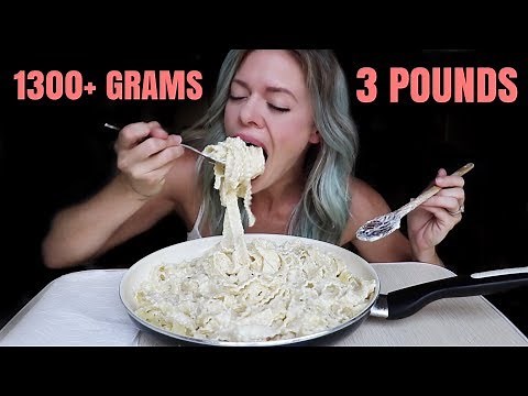Mafaldine Alfredo -- Best Alfredo Sauce Recipe EVER | Mukbang!