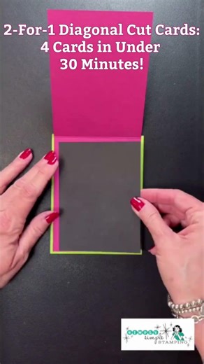 4 Cards in 30 Minutes | Diagonal Cut Cards