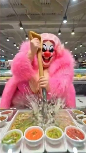 Fat Clown WRECKS Supermarket Aisles with SHOVEL! Insane Chaos & Destruction 🤡🛒💥🥬
