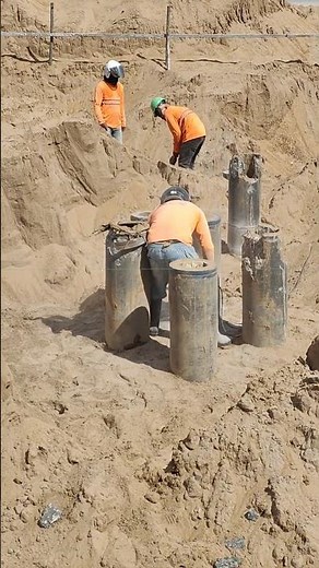Breaking Piles for the Foundation! (The Right Way to Cut Concrete Piles) 💥