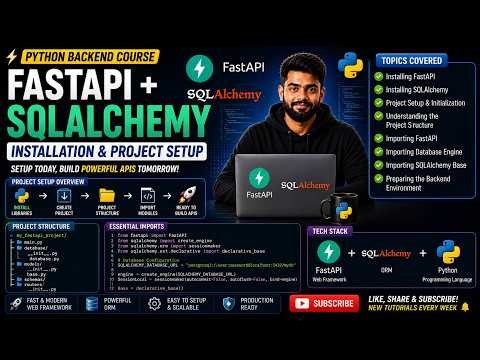 🚀 FastAPI & SQLAlchemy Setup for Beginners | Project Initialization & Installation