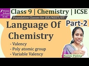 Language Of Chemistry Class 9 ICSE Part-2
