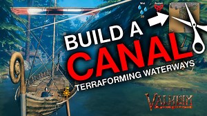 Canal - Terraforming Waterways Valheim Build