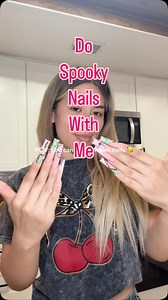 298K views · 13K reactions | 浪 something light, what spooky design should I do next  #nails #asmr #domynailswithme #nailtech @notpolish_nails @miasecret @youngnailsinc | Catherine Gaspar | Facebook