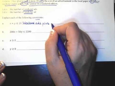 2.8B Linear Programming Constraints Sec.1