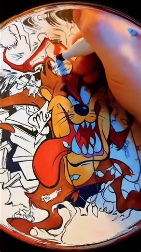 Drawing a Taz the Tasmanian Devil from Looney Tunes Christmas Sketch #looneytunes #drawing #art