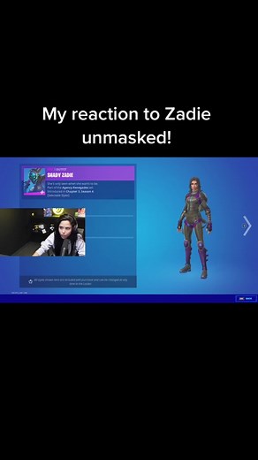 Unmasked Zadie in Fortnite - My Reaction Revealed!