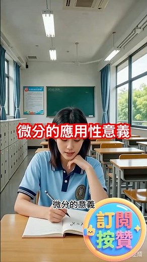 微分的應用性意義 #數學教學影片 #高中數學影片