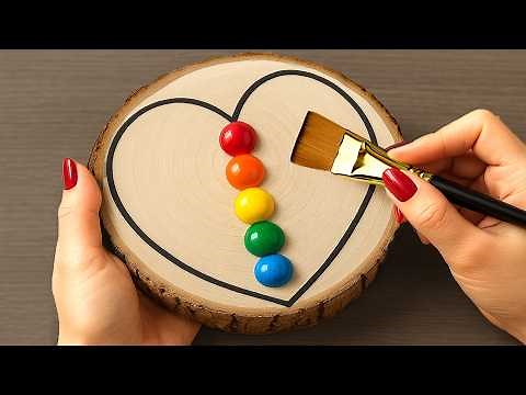 PAINTING on WOOD Like a PRO with EASY Acrylic Techniques!