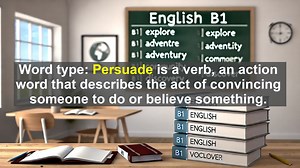 2500 Must Know CEFR B1 Vocabulary - Understanding Persuade: The Art of Changing Minds