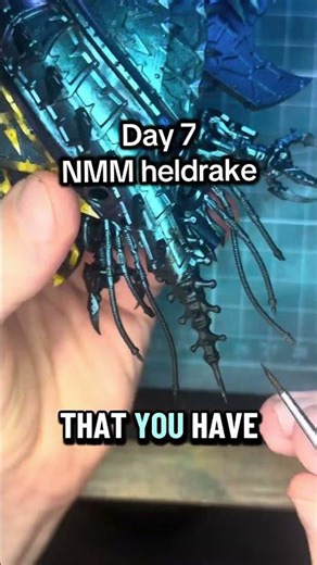 Day 7 NMM heldrake #miniaturepainter #miniaturepainting #painting #warhammer #warhammerpainting #nmm
