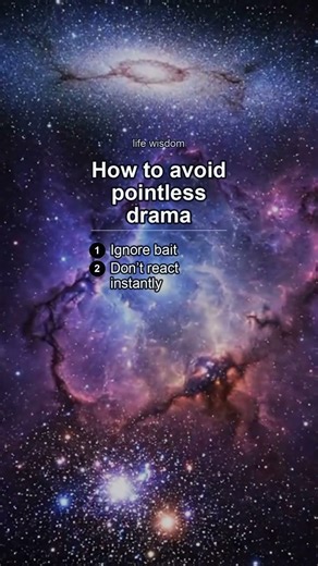How to avoid pointless drama