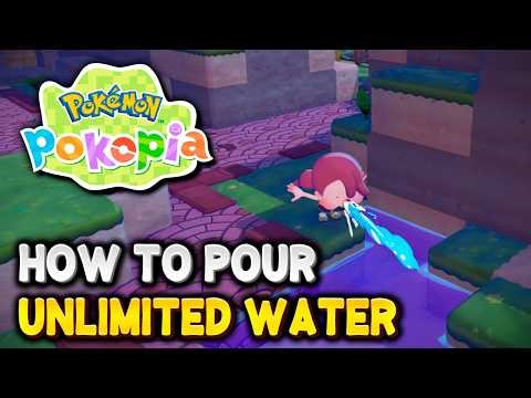 How to MAKE INFINITE WATER Anywhere in Pokémon Pokopia (Absorb & Pour Liquids)