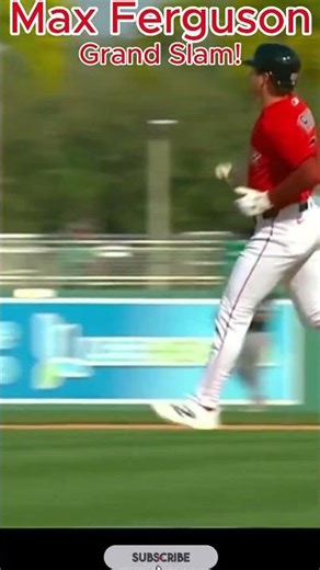 Max Ferguson Hits A Grand Slam In Spring Training!