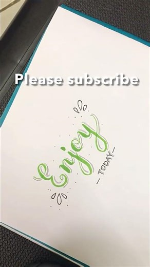 Brush pen calligraphy