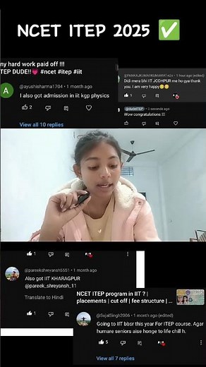 IIT Through NCET ✅ NCET EXAM PREPARATION WITH @dudeITEP OUR Iitians from 2024 🥹🫶 #itep #ncet #iit