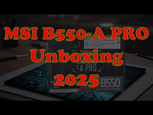 MSI B550-A PRO Unboxing & Build Guide 2025 — Best Used Motherboard for Blender & AI?