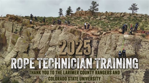 High heights ➕ High angles 🟰 HIGH STAKES Poudre Fire Authority (PFA) conducted a Rope Rescue Technician-level course last spring which built critical skills for complex rescue scenarios. These skills can be used in a variety of environments from the Front Range foothills to indoor event complexes. PFA is proud to have some of the most skilled and highly educated rope rescue technicians in Colorado, many of whom also serve as instructors at the national level. A special thank you to the Larimer 