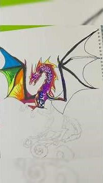 How to draw a dragon and coloring tutorials