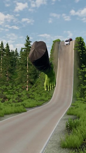 Car Crashes and Stunts in BeamNG Drive Simulation