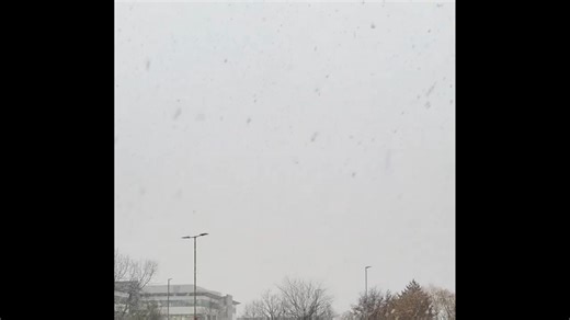 Snowfall creates winter scene in Bermondsey, London, UK