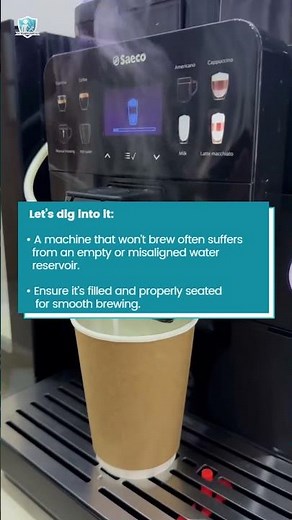 How to fix coffee machine that won’t brew?