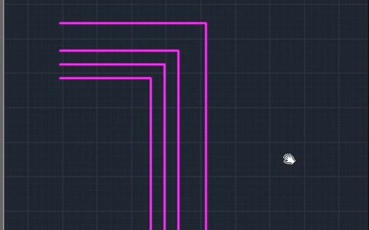 CAD画多条线段设置方法