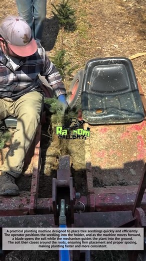 Amazing, Tree Planting Machine That Saves Time! Amazing Tool 🌲