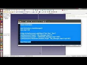 freecad animation with expressions