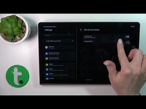 How to Remove the SIM Card PIN Code on a LENOVO Yoga Tab 11 - Turn Off the SIM Lock