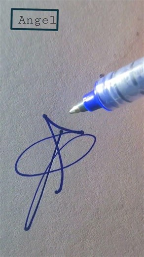 How to sign the letter A ? #signatureideas #calligraphy #handwriting #Art #signature #cursivewriting