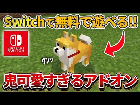[Minecraft Unified Edition] Playable on Switch! Free and super cute pet add-on [PE/PS4/Switch/Xbo...