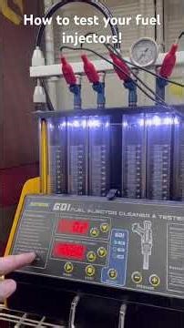 How to test fuel injectors.
