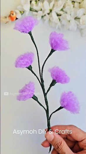 How to make Woolen Flower at Home | Diy | woolen craft ideas #shortsviral #woolenflower #wow