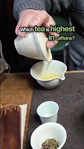Which tea is highest in caffeine? 🍵 #caffeine #highcaffeine #matcha #Gyokuro