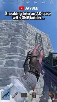 Sneaking into an AK base with ONE ladder #rust #rustshorts#rustclips