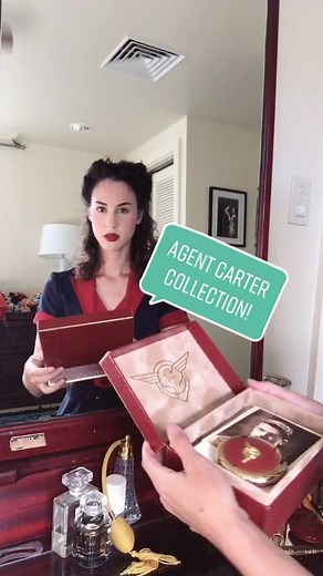 who remembers the agent Carter collection from @besamecosmetics 💄🕵🏻‍♀️💼 #marvel #peggycarter #agentcarter #vintage #vintagemakeup #makeup #fyp