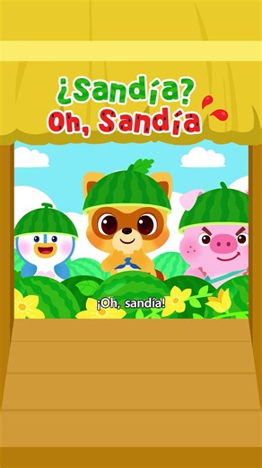 #shorts | ¡Sandía Oh, Sandía! 🍉👏 | Canciones Infantiles | Lotty Friends