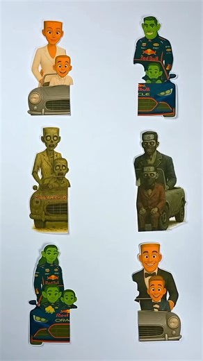 7.7K views | Italian Brainrot Racing Family Matching Puzzle #italianbrainrot #trending #ytshorts #viral | Omar Paperart | Facebook