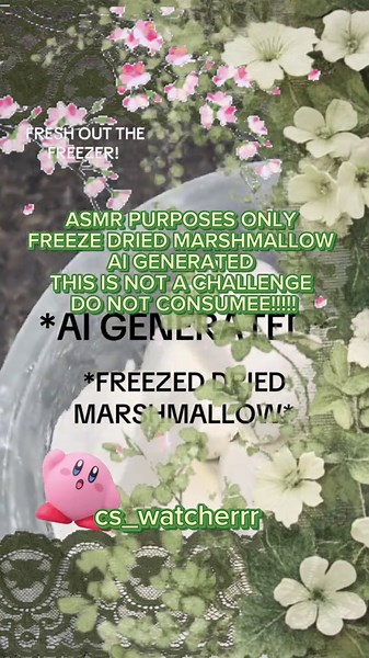 Do you have a sweet tooth? Well i do, i cant go a day without eating something sweet, i really love sugar a lot! ☺️ cr : @powderygem 💗 ASMR PURPOSES ONLY FREEZE DRIED MARSHMALLOW DO NOT CONSUME NOT A CHALLENGE This video is intended for sensory and visual enjoyment only. It highlights the textures, sounds, and satisfying movements of the material for ASMR and artistic purposes. No ingestion or unsafe behavior is shown or encouraged. Enjoy the calming patterns, shapes, and tactile visuals respon